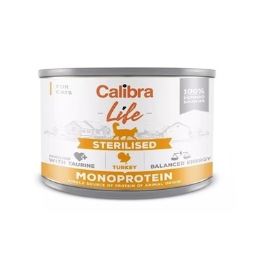 Calibra KONZERVA cat Life Sterilised turkey 6 x 200 g